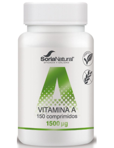 Vitamina A liberación sostenida 150 comprimidos de Soria Natural
