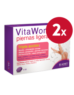 Pack de 2 uds Vita Woman Piernas Ligeras Forte 60Comp. de Eladiet