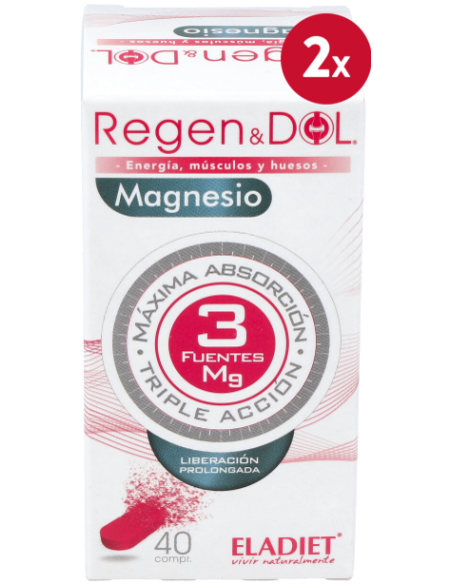 Pack de 2 uds Regen & Dol Magnesio 40Comp. de Eladiet