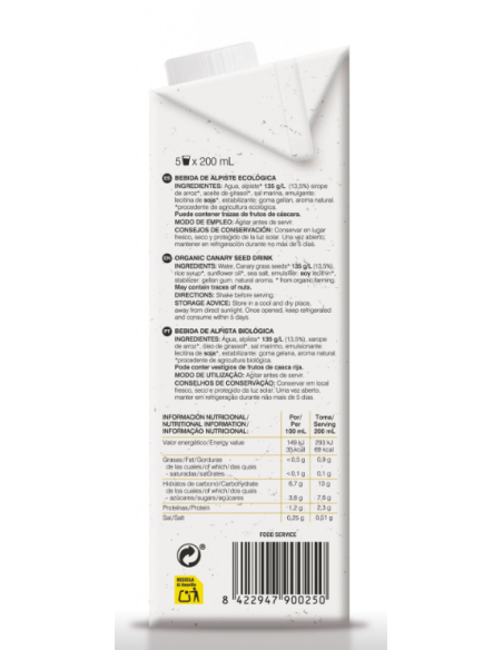 Bebida de Alpiste Alecosor Soria Natural  Salud y Bienestar