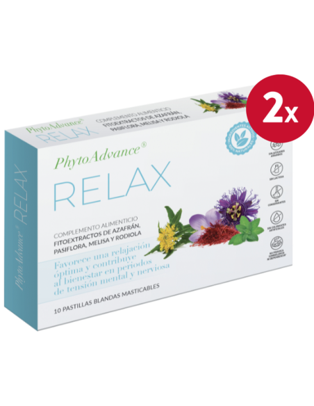 Pack 2 Relax Phytoadvance - 10 Pastillas Blandas Masticables