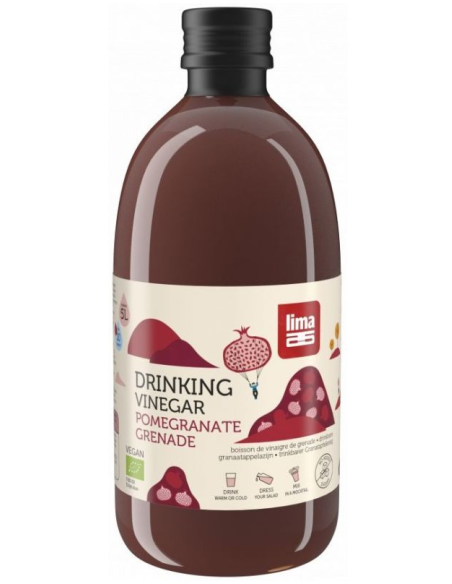 Vinagre de Granada con Madre 500 ml – Lima Natural y Saludable