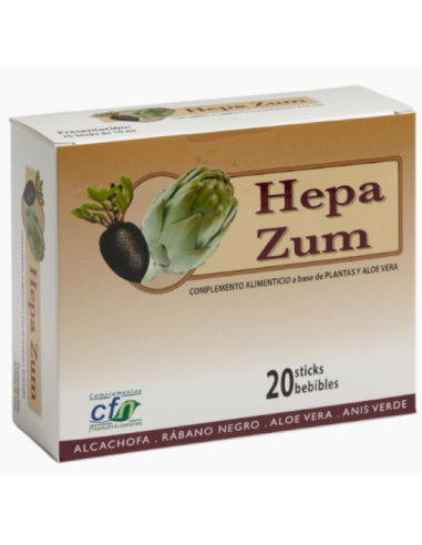 Hepazum 20Sticks de Cfn  Apoyo Natural para tu Hígado