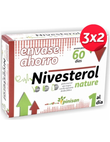 Pack 3x2 Nivesterol Nature, Nivel Line, 60 Cáps. de Pinisan