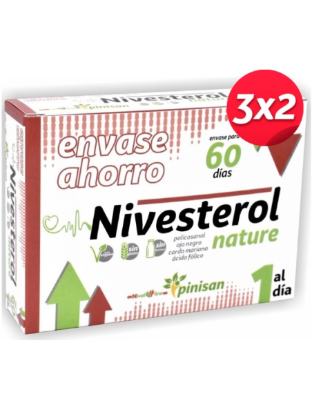 Pack 3x2 Nivesterol Nature, Nivel Line, 60 Cáps. de Pinisan