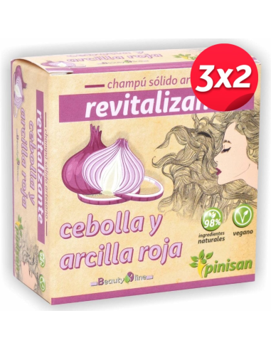 Pack 3x2 Champu Solido Revitalizante, Beautyline 65Gr de Pinisan