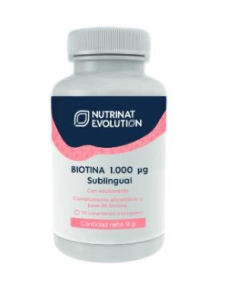 Biotina 1.000 µg Sublingual   30 COMP de Nutrinat Evolution