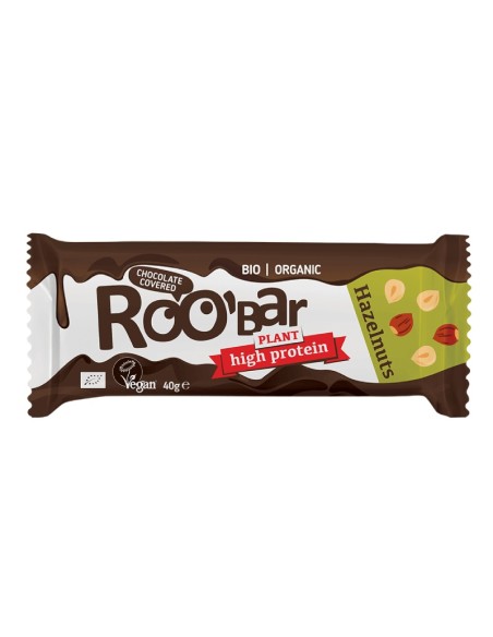Barrita Proteica Avellana Cubierta de Chocolate de Roobar