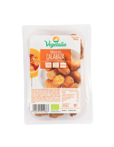 Croquetas de Calabaza Vegetalia 180g | Deliciosas y Veganas
