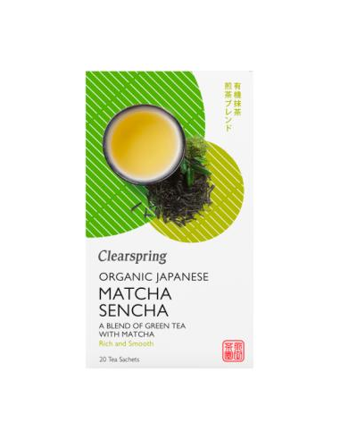 Chá Verde Japonês Orgânico Matcha Sencha 20 x 1,8g