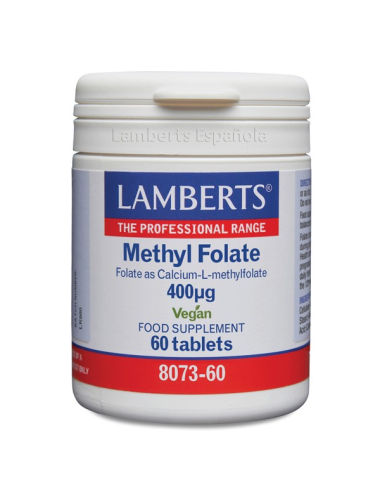 Folate de méthyle 400 µg 60 comprimés. de Lamberts