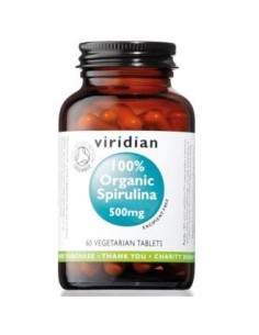 Espirulina 100 Organica 500Mg 60Comp. de Viridian