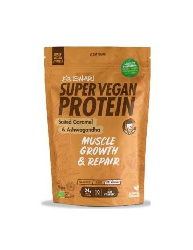 Super Vegan Protein Caramelo Salado-Ashwagan 350Gr de Iswari