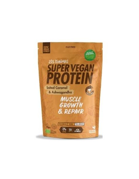 Super Vegan Protein Caramelo Salado-Ashwagan 350Gr de Iswari