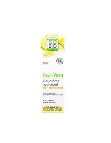 Crema Gel Hidratante Clean Yuzu Anti Imperfec 50Ml de So´Bio Etic