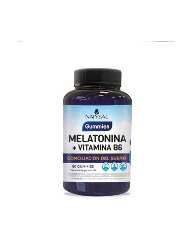 Melatonina+Vitamina B6 60Gummies. de Natysal