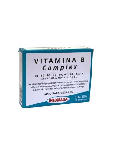Vitamina B Complex 30Cap. de Integralia