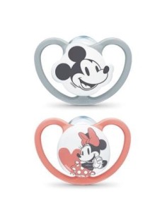 Chupete Space Mickey Rojo 18-36 Silicona 2Ud. de Nuk