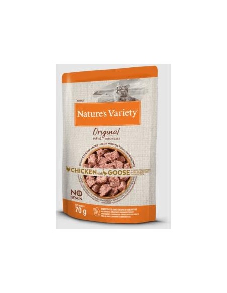 Natures Variety Feline Adult Pate Pollo Ganso 12X70Gr. de Nature S Variety Vet