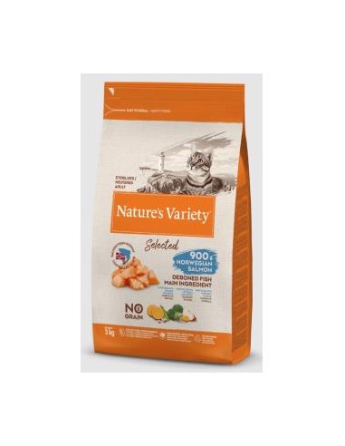 Natures Variety Feline Select Adult Steril Salmon 3Kg de Nature S Variety Vet