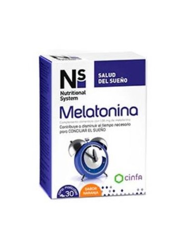 Ns Melatonina 1,95 Mg 30Comp Masticables Naranja de Ns