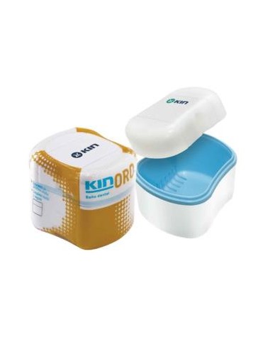 Contenedor Kin Oro Baño Protesis Dental 1 Blanco de Kin