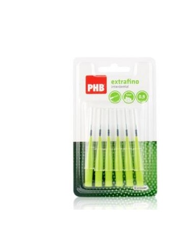 Phb Cepillo Interdental Extrafino 0,9 Verde 6Ud de Phb