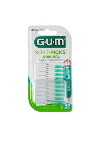 Cepillo Interdental Soft Picks Regular 40Un Verde de Gum