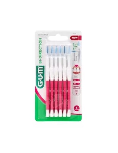 Cepillo Dental Bi-Direction Fino Cónico Rosa 1.2 de Gum