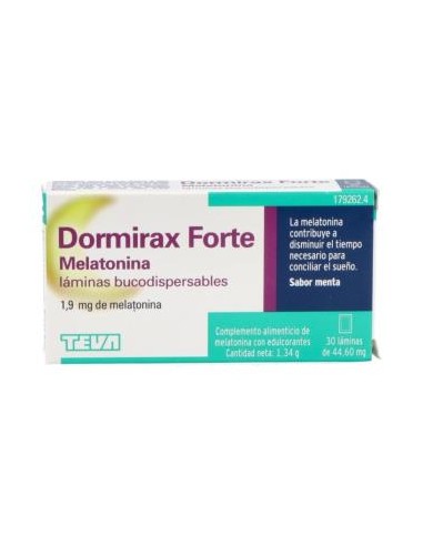 Dormirax Forte 1,9 Mg 30 Laminas Bucodispersables de Dormirax