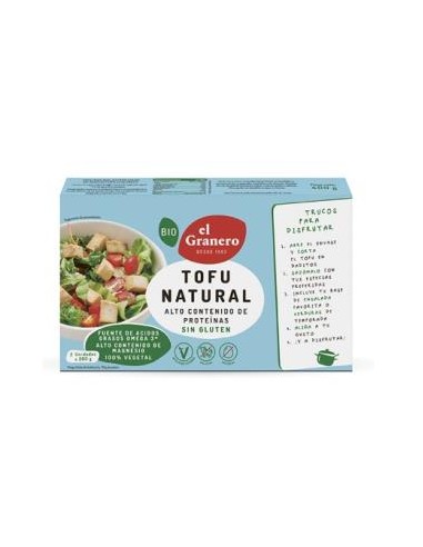 Tofu Natural Ambiente 400Gr. Bio Vegan de El Granero