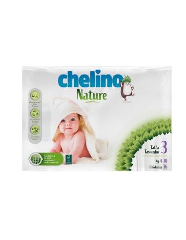 Chelino Pañal Inf Nature T/3 4-10Kg 36Un de Chelino