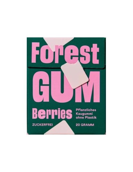 Chicle Sabor  Bayas Del Bosque 20Gr. Vegan de Forest Gum