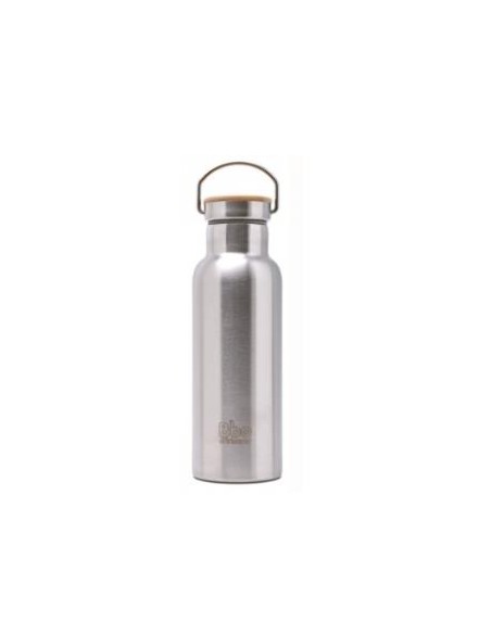 Termo Acero Inox Con Tapon Bambu 500Ml. Bbo14.Ac de Irisana