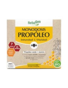 Propoleo Monodosis 7X10Ml. Bio de Herbalgem