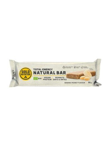 Natural Bar Barritas Banana-Peanut 15Uds. Bio de Gold Nutrition