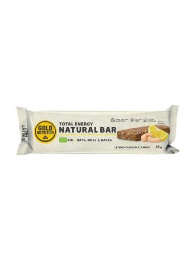 Natural Bar Barritas Lemon-Cashew 15Uds. Bio de Gold Nutrition