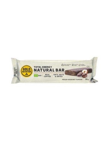 Natural Bar Barritas Mocha-Hazelnut 15Uds. Bio de Gold Nutrition
