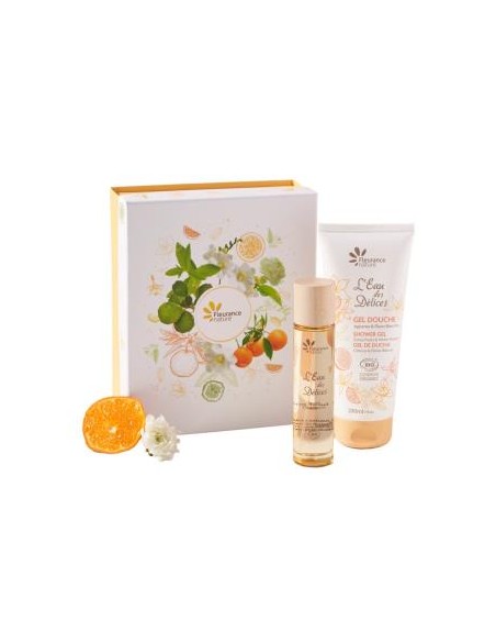 Cofre Citrico Y Flores Blancas Perfume+Gel Ducha de Fleurance Nature