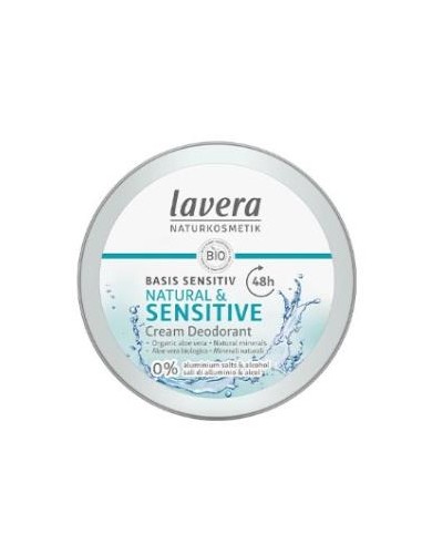 Desodorante En Crema 48H Basis Sensitiv 50Ml. de Lavera