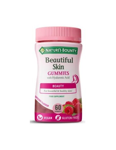 Beautiful Skin Gummies Con Ac. Hialuronico 60Gomin de Nature´S Bounty