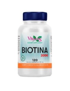 Biotina 2000Mcg 120Vcaps. de Vbyotics