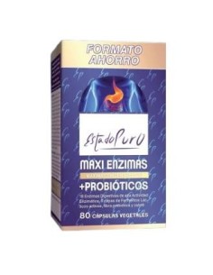 Maxi Enzimas Con Probioticos 80Vcap. Estado Puro de Tongil