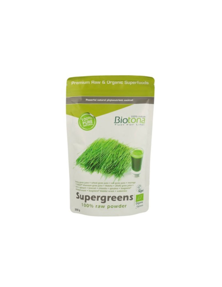 Supergreens Raw Powder 200gr Bio - Biotona