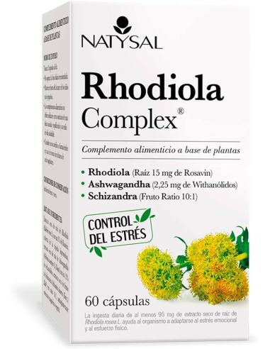 Calmogene Rhodiola Complex (Rhodiola + Ashwagandha + Schizabdra) 60 Cáps. de Natysal