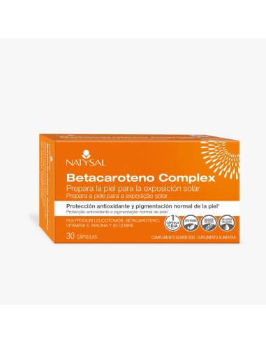 Betacaroteno Complex 30 cápsulas de Natysal