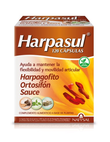 Harpasul   (Harpagofito + Ortosifón + Sauce) 120 Cáps. de Natysal