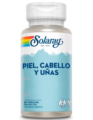 Piel Cabello Uñas - 60 Vegcaps de Solaray