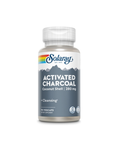 Charcoal Activated- 90 Cápsulas de Solaray
