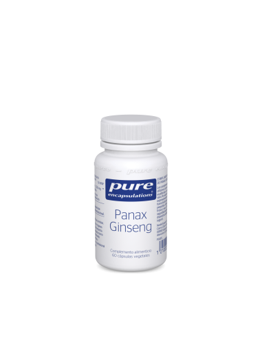 Panax Gingseng 60cap(24x17g) de Pure Encapsulations